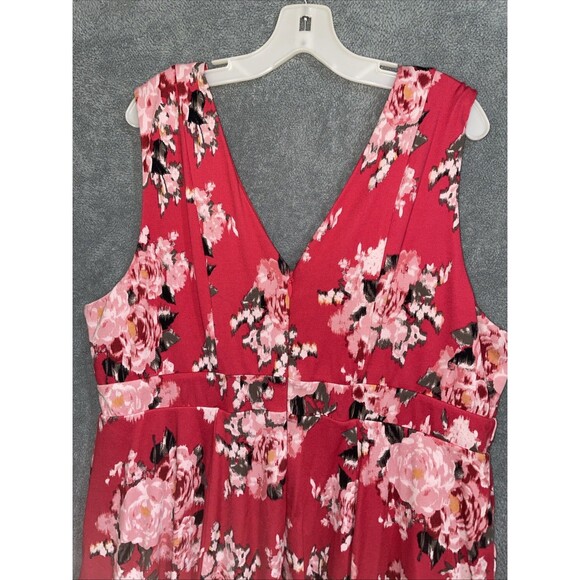 Torrid Dress Womens 22 Floral Lined Sleeveless Colorful Sleeveless Flare Zip Up - Picture 11 of 11